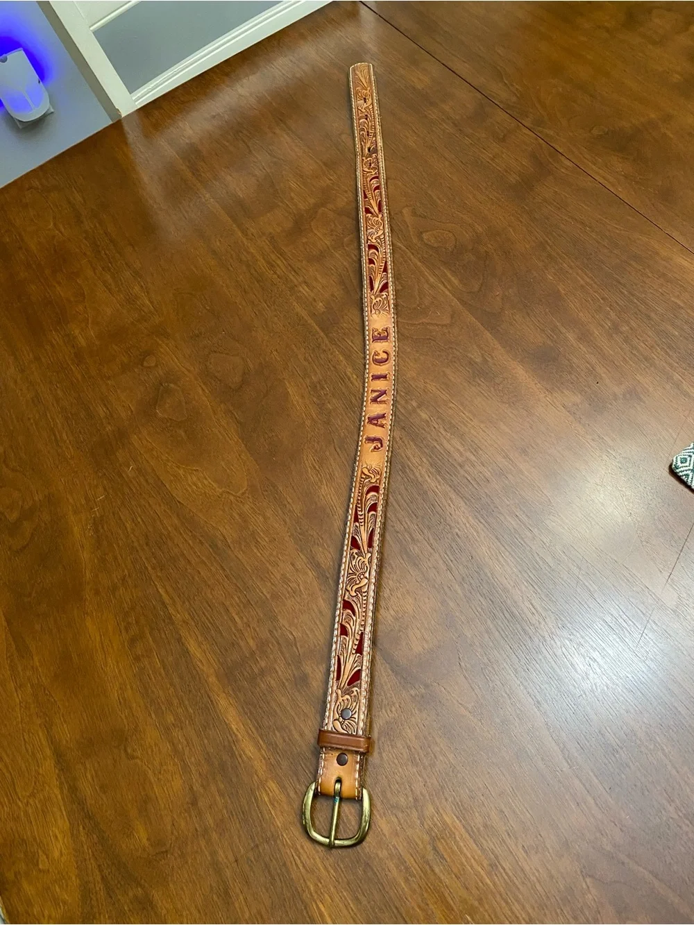 Vintage Women’s Tony Lama Leather Western Belt JANICE - 28in
